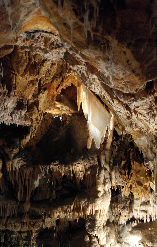 Stalactite potholing underground