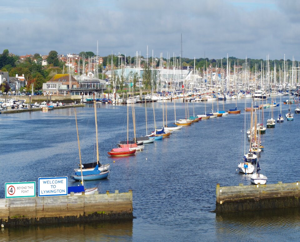 Water port blue photo