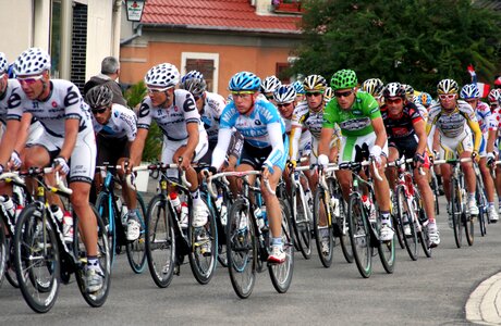 Cyclists tour de france helmet
