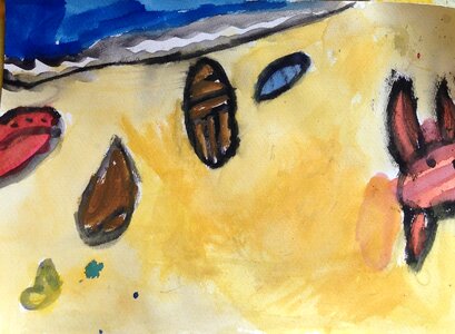 Shells drawing kids