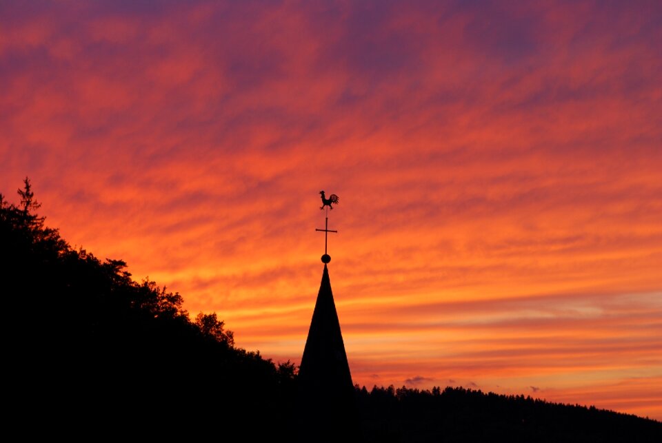 Sunset afterglow glow