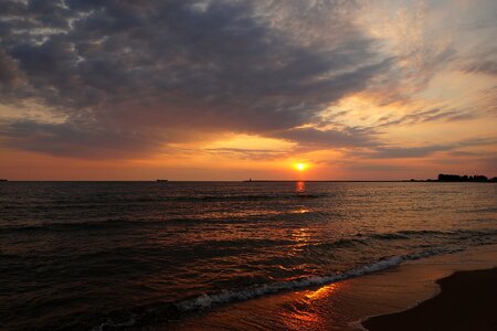 Sea water beach photo