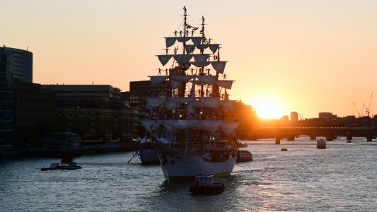 London boat festival sunset