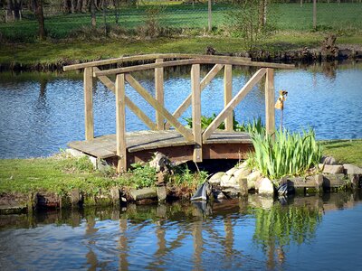 Small bridge railing nature