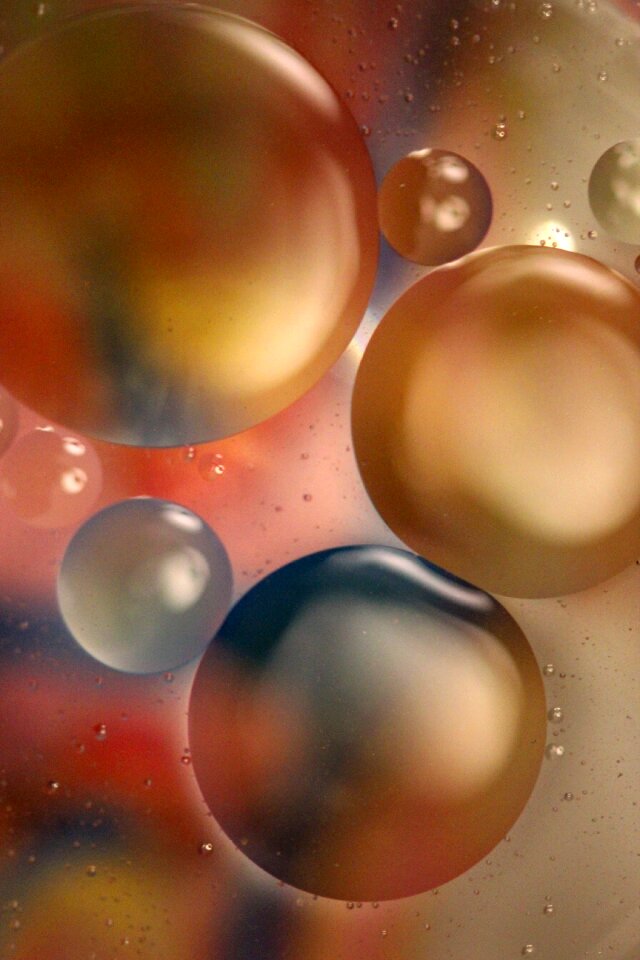 Floating spheres abstract