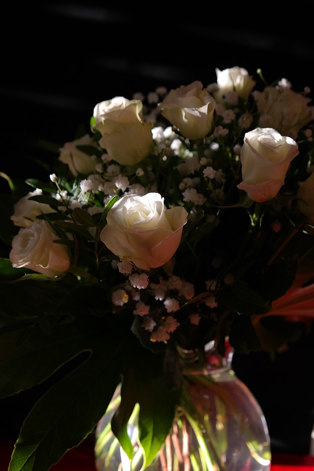 Roses white roses birthday bouquet