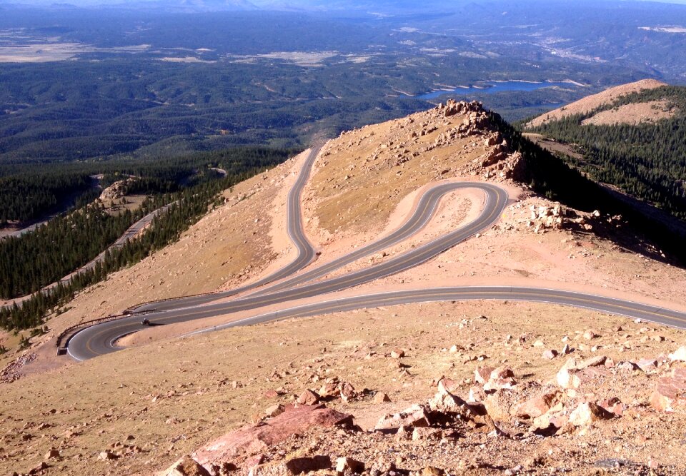 Utha road lanes curve photo