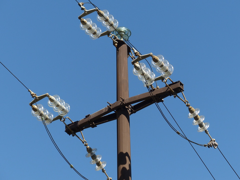Strommast electrical overhead power line electricity