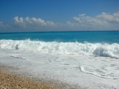 Blue water barahona caribbean sea photo