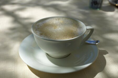 Coffee café au lait milchschaum photo