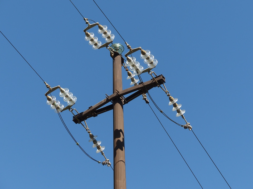 Strommast electrical overhead power line electricity