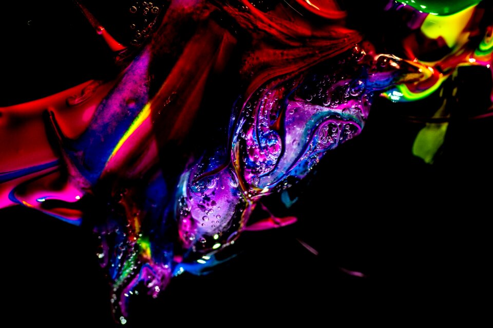 Colors bubbles water