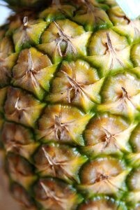 Close up pineapple macro