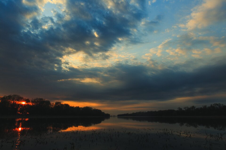 Nature travel sunset