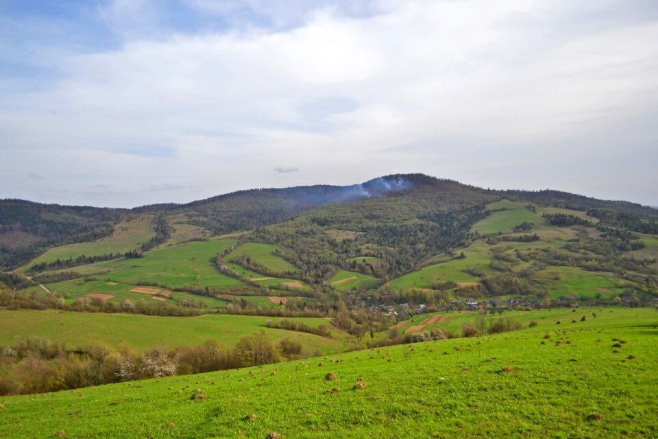 Nature spring landscape