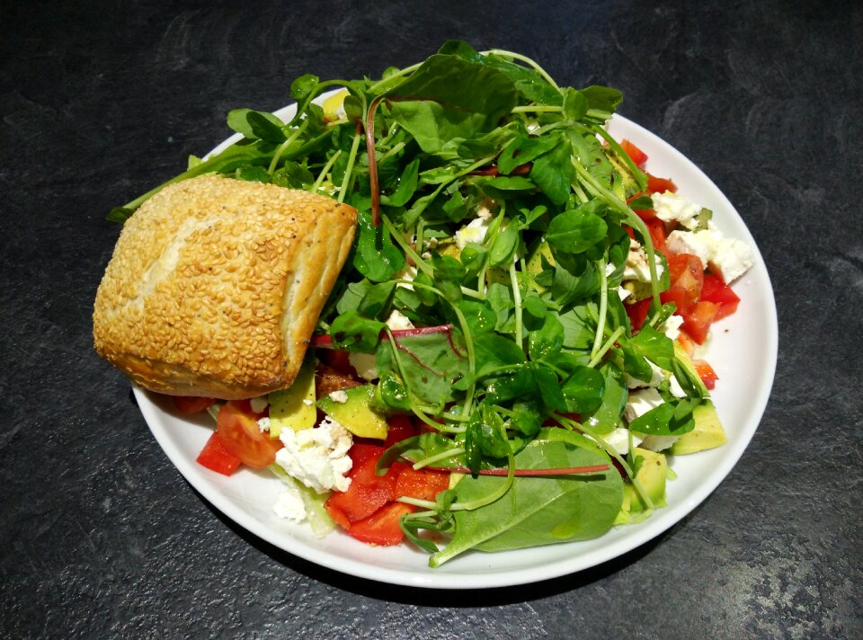 Paprika feta cheese avocado