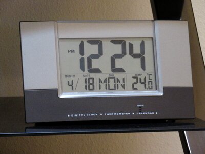 Hour deadline gray clock