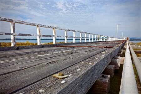 Jetty wood bridge
