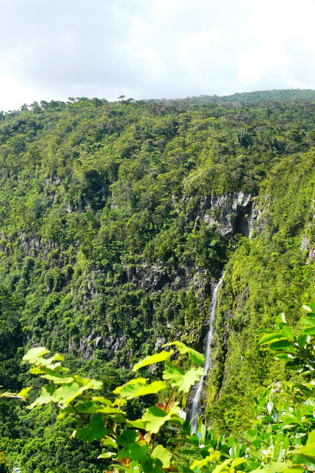 East africa landscape waterfall