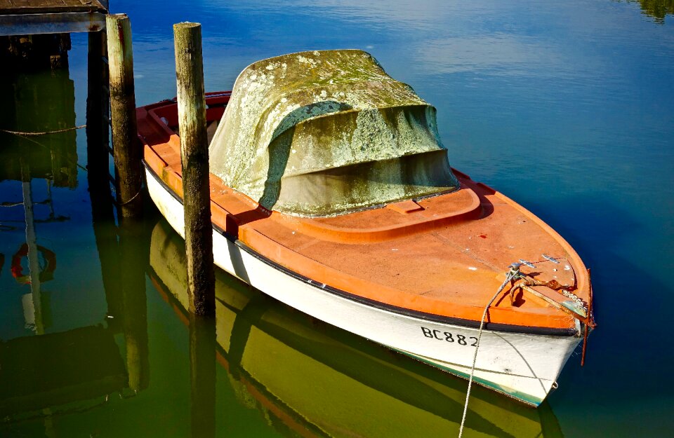 Nautical vessel weathered