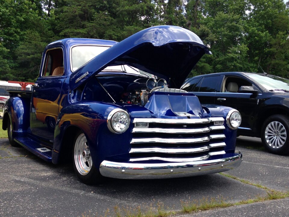 Pickup truck car show