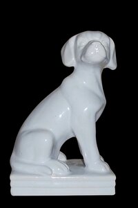 Figure dog figure white