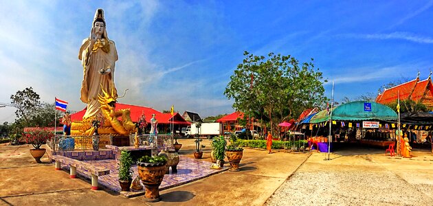 Temple nophaket bangkok pathum wan thailand photo