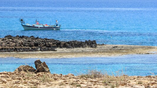 Fishing boat sea mediterranean photo