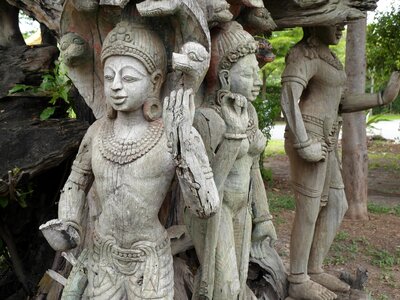Statues thailand asia photo