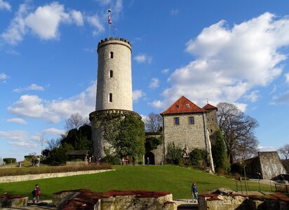 Historically middle ages towers photo