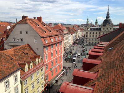 Austria houses historic center photo