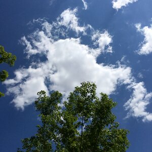 Blue sky and white clouds good weather blue skies