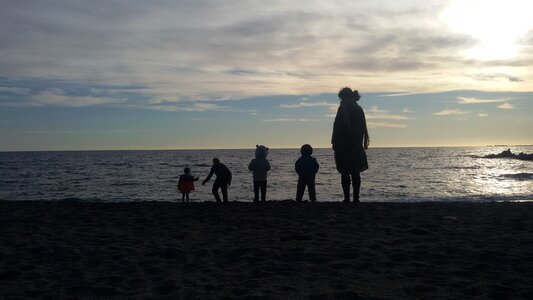 Sea almeria beach photo