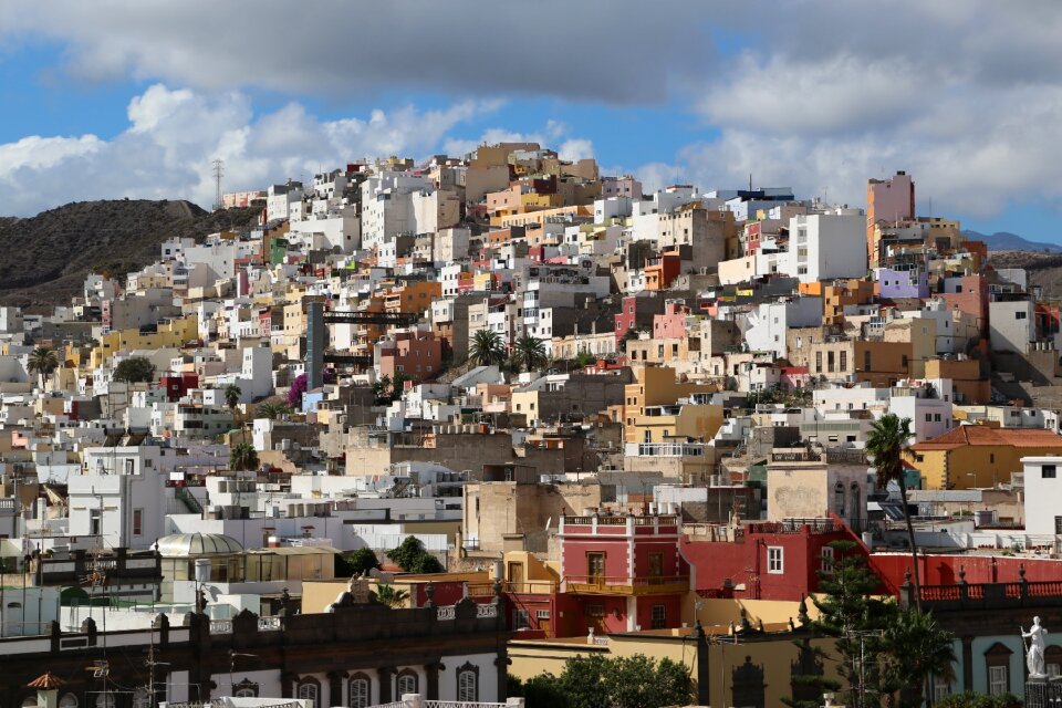 Gran canaria houses urban landscape