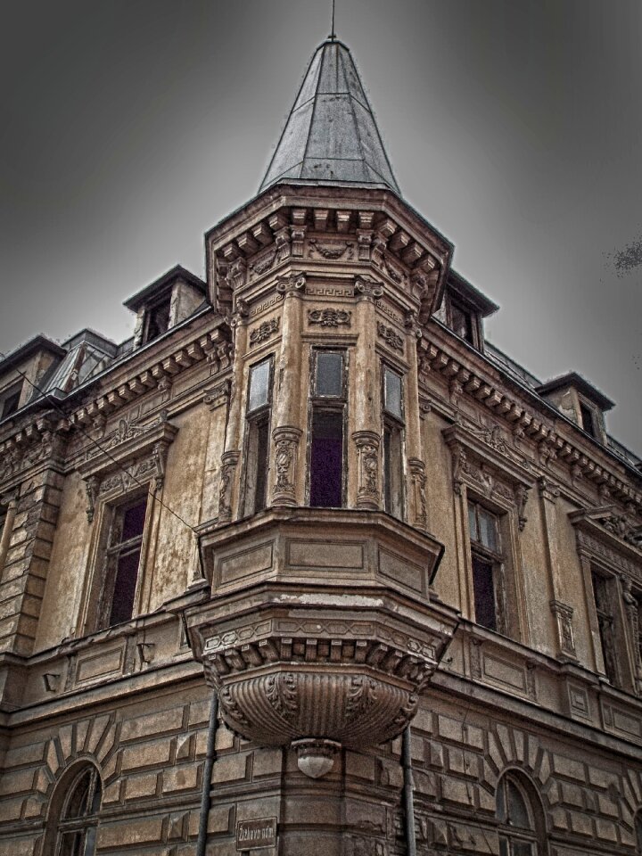 Dark horror movie city