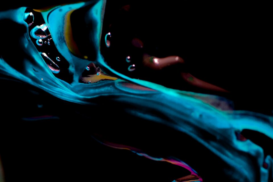 Paint gel abstract