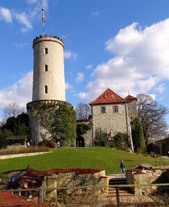Historically middle ages towers photo