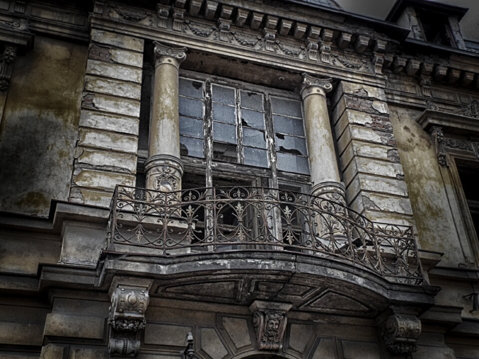 Dark horror movie city
