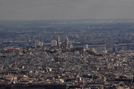 Eiffel tower landscape sacred heart
