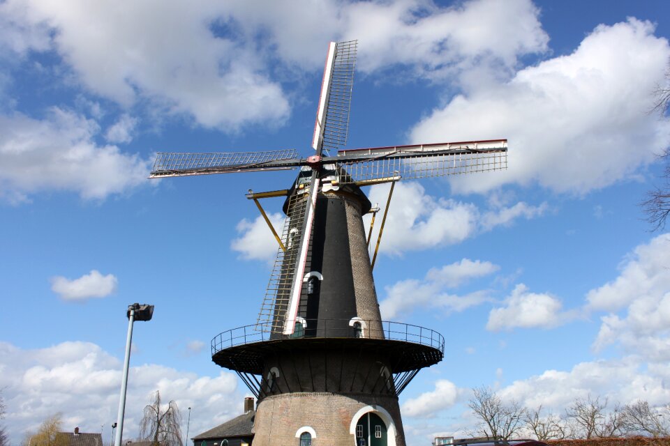 Netherlands mill landmark