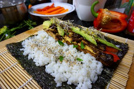 Vegan japanese food photo