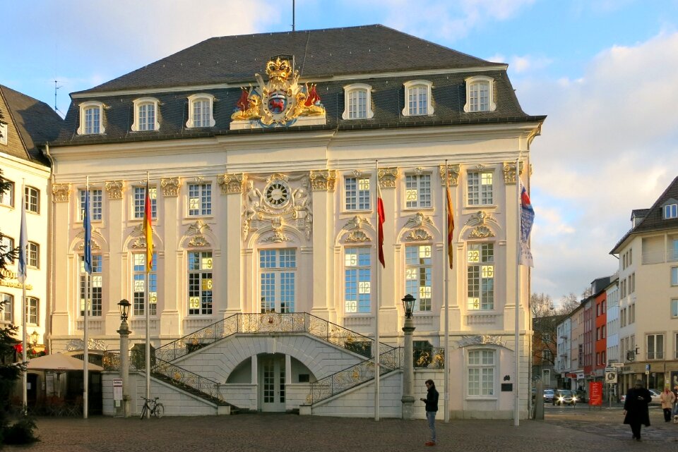 Bonn rhine river town hall