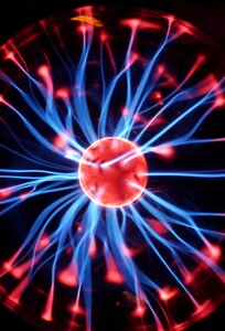 Electricity energy blue
