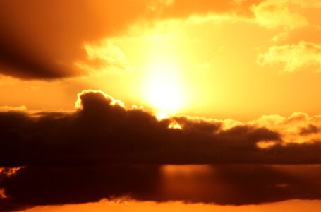 Clouds setting sun abendstimmung