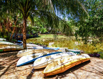 Travel kayaks water photo
