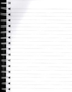 Lined paper binder book