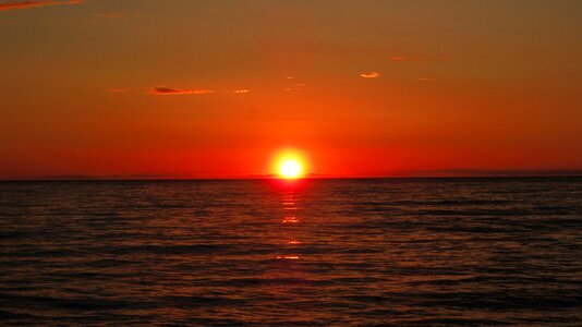 Sunset sea sardinia photo