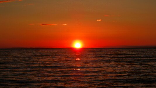 Sunset sea sardinia