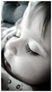 Toddler baby eye lashes photo