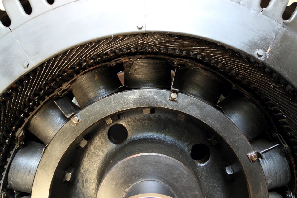Museum generator coils